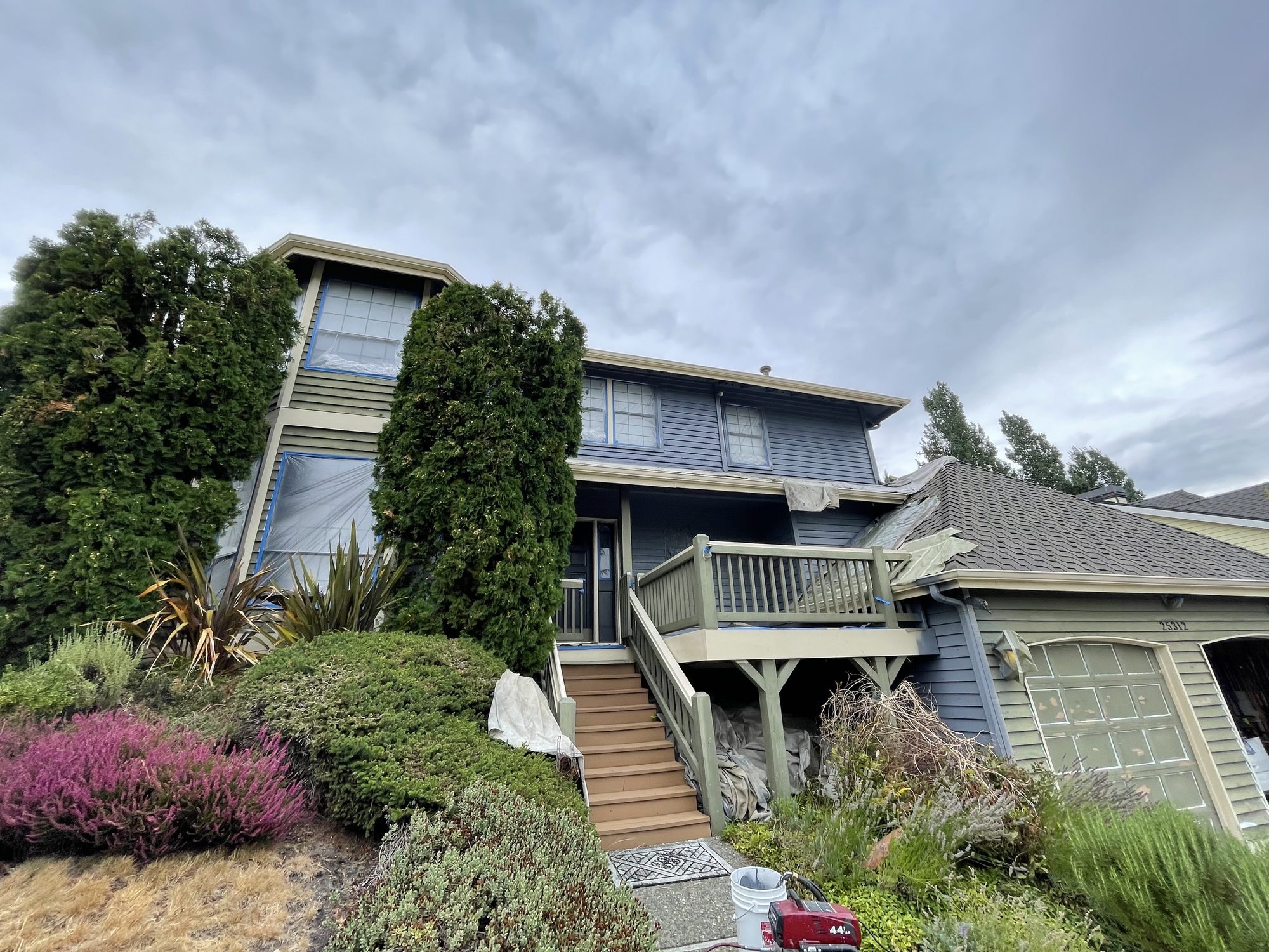 Before — exterior painting