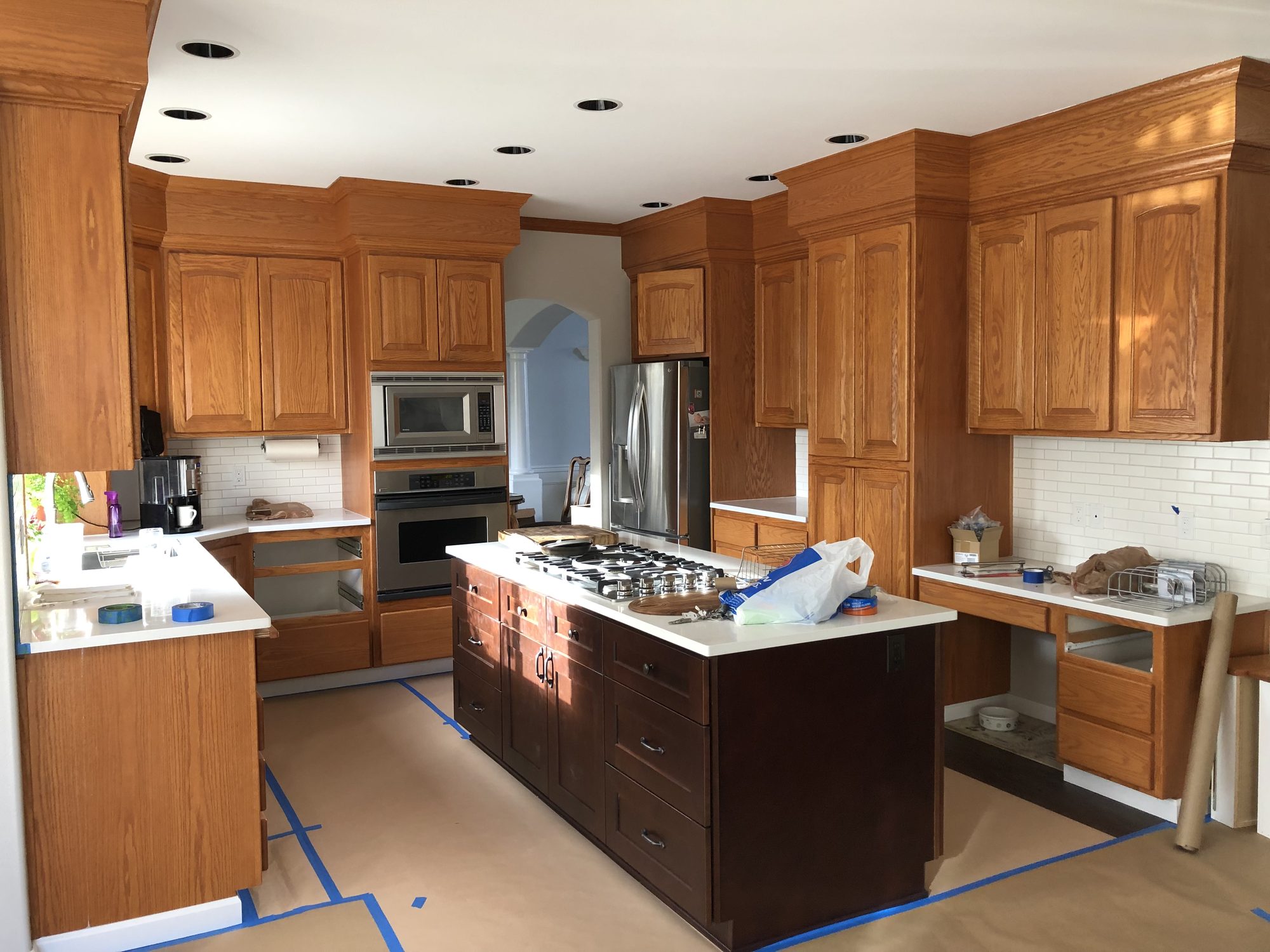 Kitchen cabinet painting